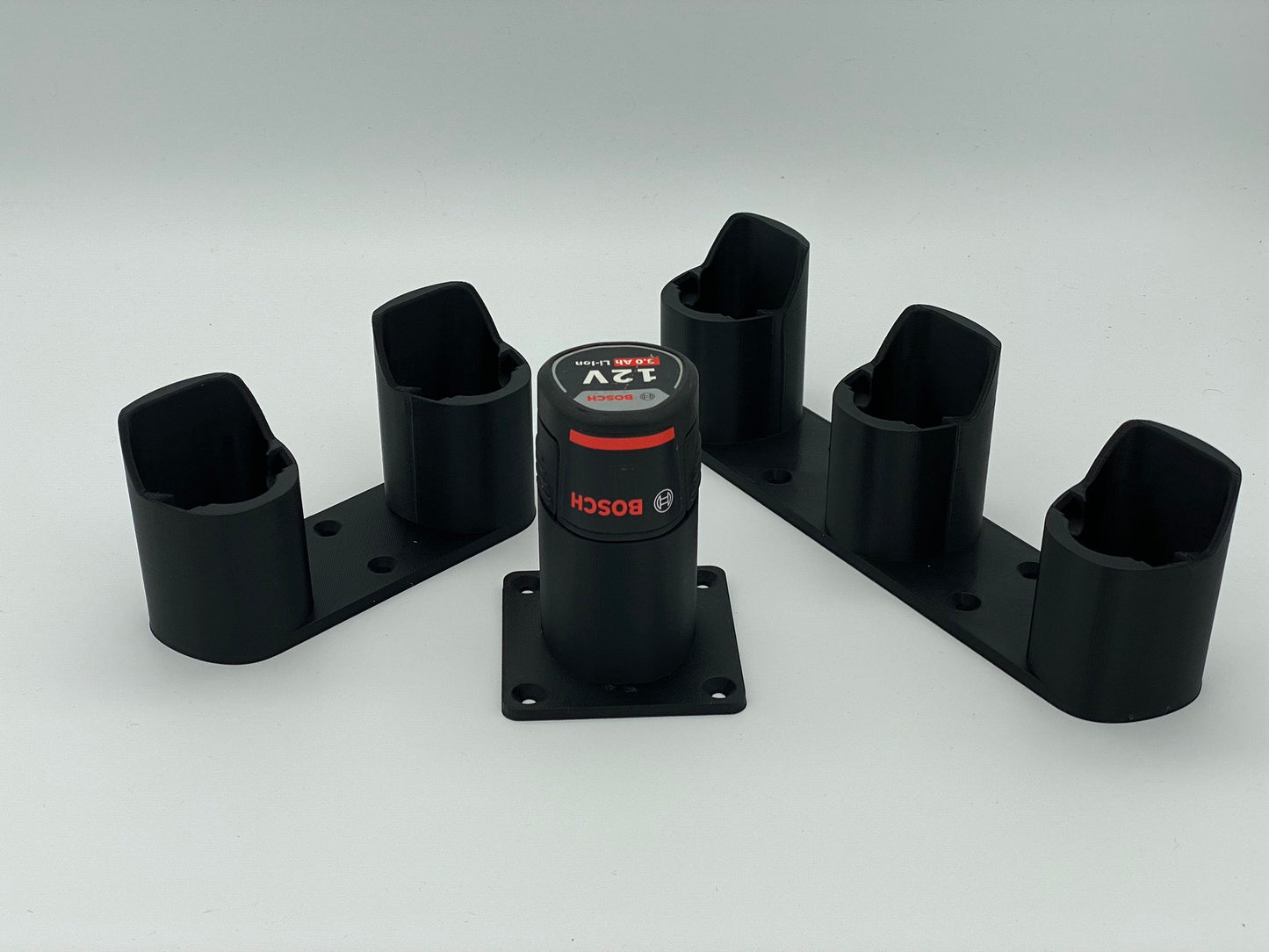 Bosch 12V 3.0Ah battery holder | battery holder wall mount | tool organizer | self-lock mechanism