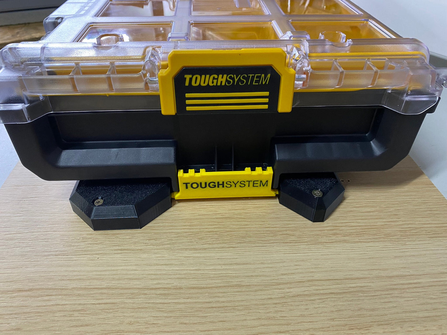 3D Printed DEWALT 2.0 TOUGHSYSTEM Mounting Bracket | CNC Metal Latch Pin Option | Heavy-Duty Mounting Platform