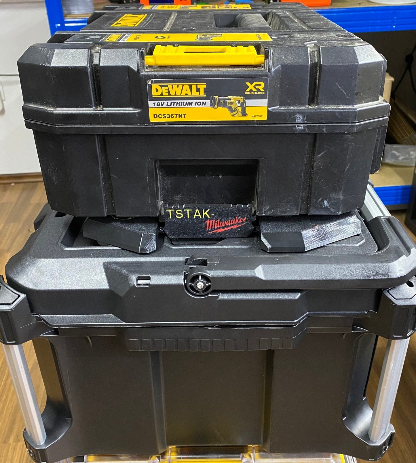 3D Printed Platform for Stacking DEWALT TSTAK & Milwaukee PACKOUT | Strong Locking