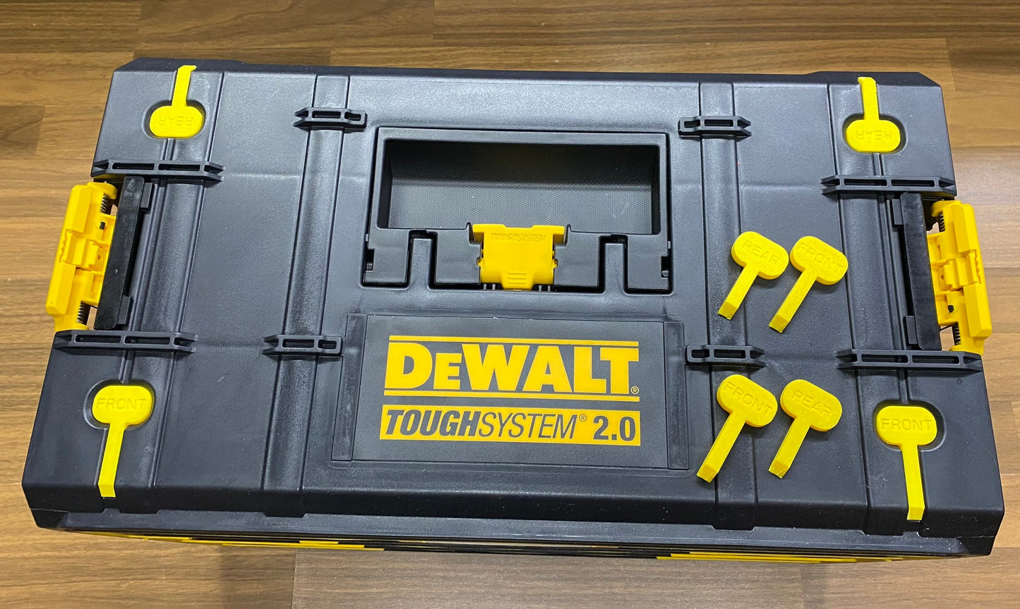 Anti-wobble inserts for Dewalt's toughsystem 2.0 tool storage drawer boxes