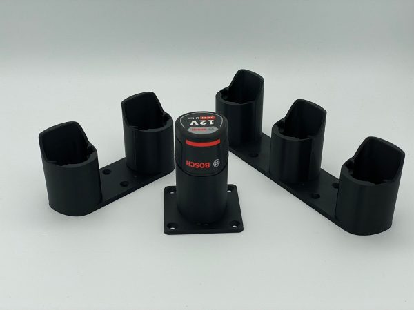 Bosch 12V Battery Holder Wall Mount: 3D Printed Tool Organizer