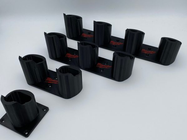 Milwaukee M12 Battery Holder Wall Mount | Self-Locking Tool Organizer
