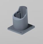 Milwaukee M12 Battery Holder: Wall Mount, 3D Print STL File (2–4Ah) - Image 2
