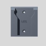 Milwaukee M18 Battery Holder Wall Mount: 3D Printable STL File (Digital Download) - Image 2