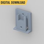 Milwaukee M18 Tool Holder | STL File with Self-Lock | 3D Print Wall Mount