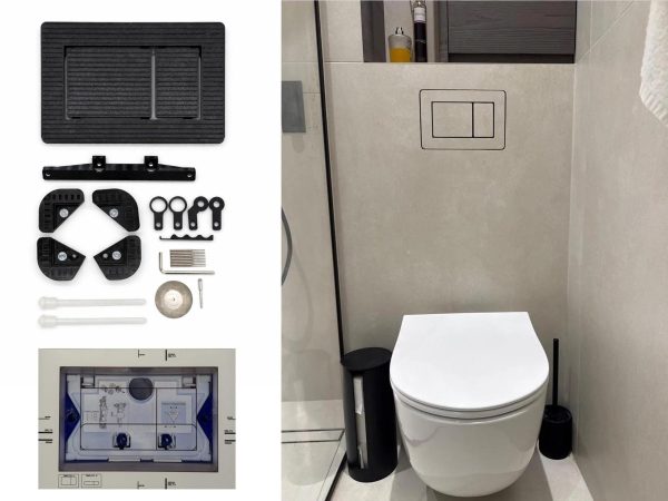 3D Printed Tile-In Flush Button – Compatible with Geberit Sigma, Delta & TECE