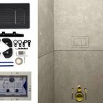 Geberit Omega Tile-In Flush Plate front view