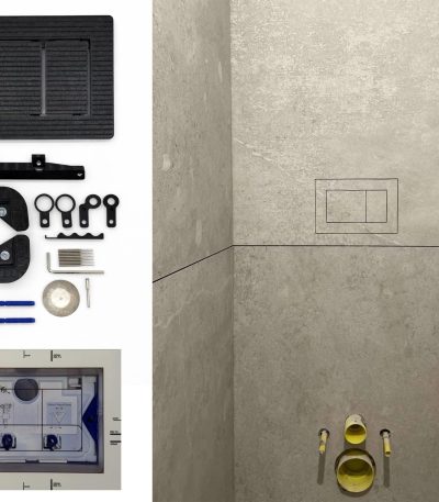 Geberit Omega Tile-In Flush Plate front view