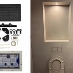 Invisible Tile-In Flush Plate for Geberit Delta hidden flush button